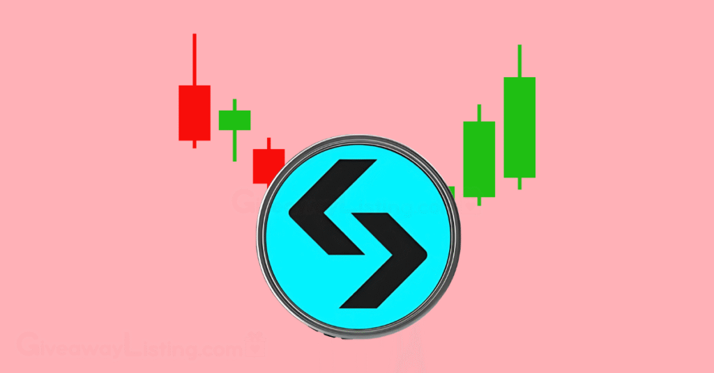 The Bitget token and candlestick patterns.