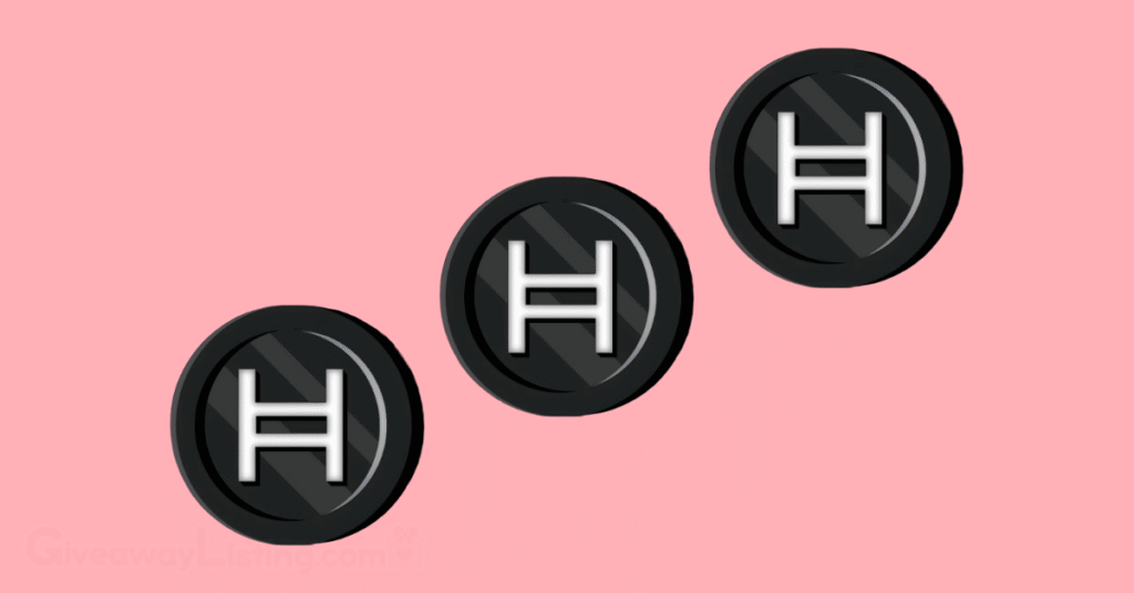Three Hedera token logos.
