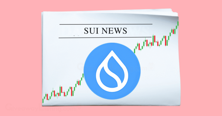 a newspaper showing Sui News, the Sui logo, and candlesticks.