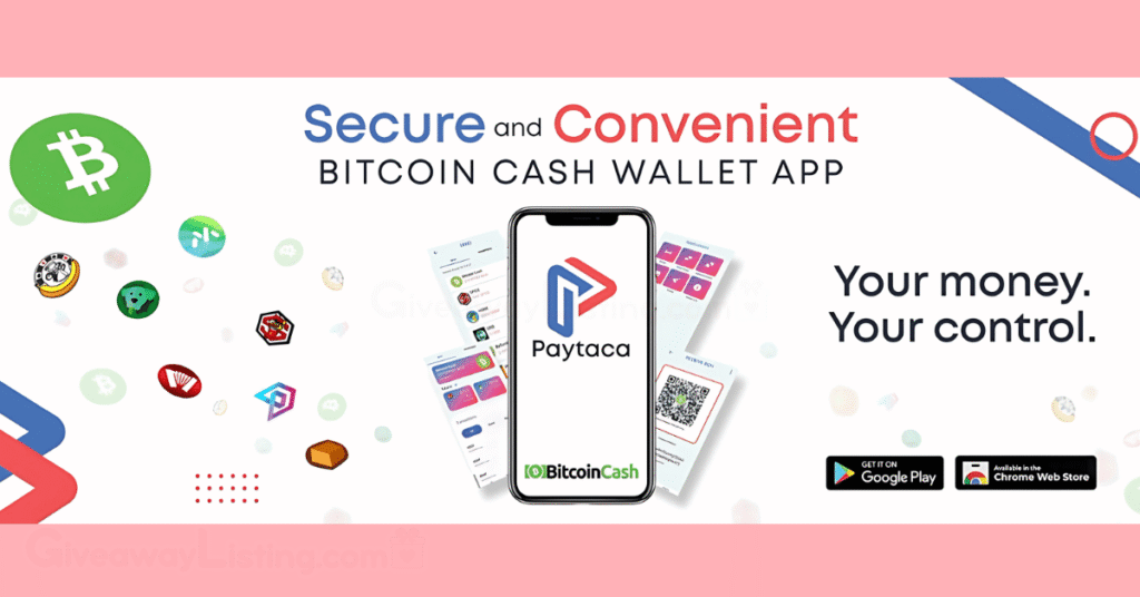 A flyer showing the Bitcoin Cash wallet app in collaboration with Paytaca.