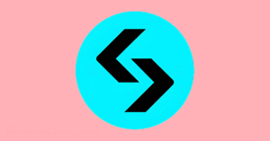 The Bitget logo on a light pink background.